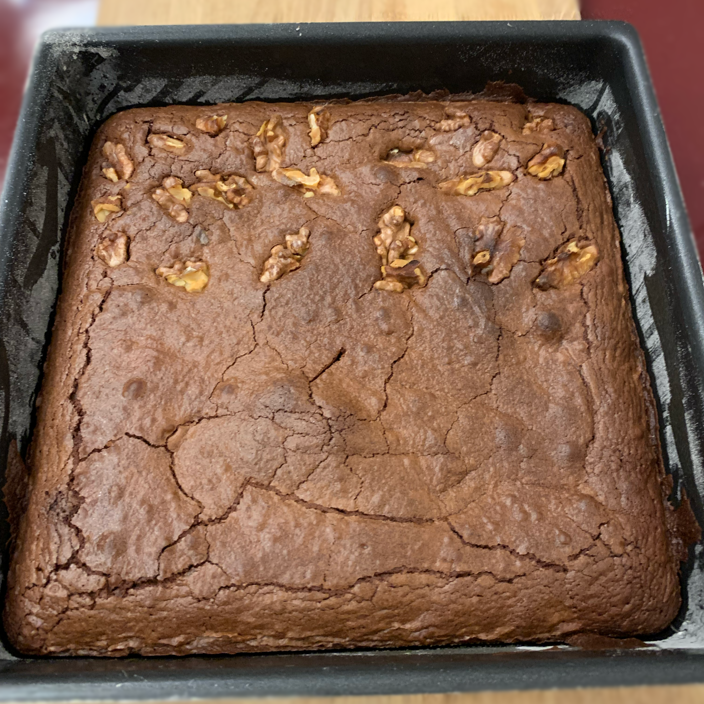 Ici un brownie au chocolat