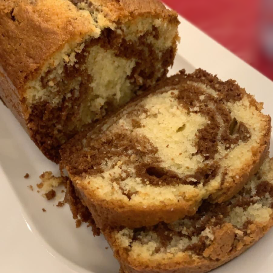 Ici un magnifique cake marbre