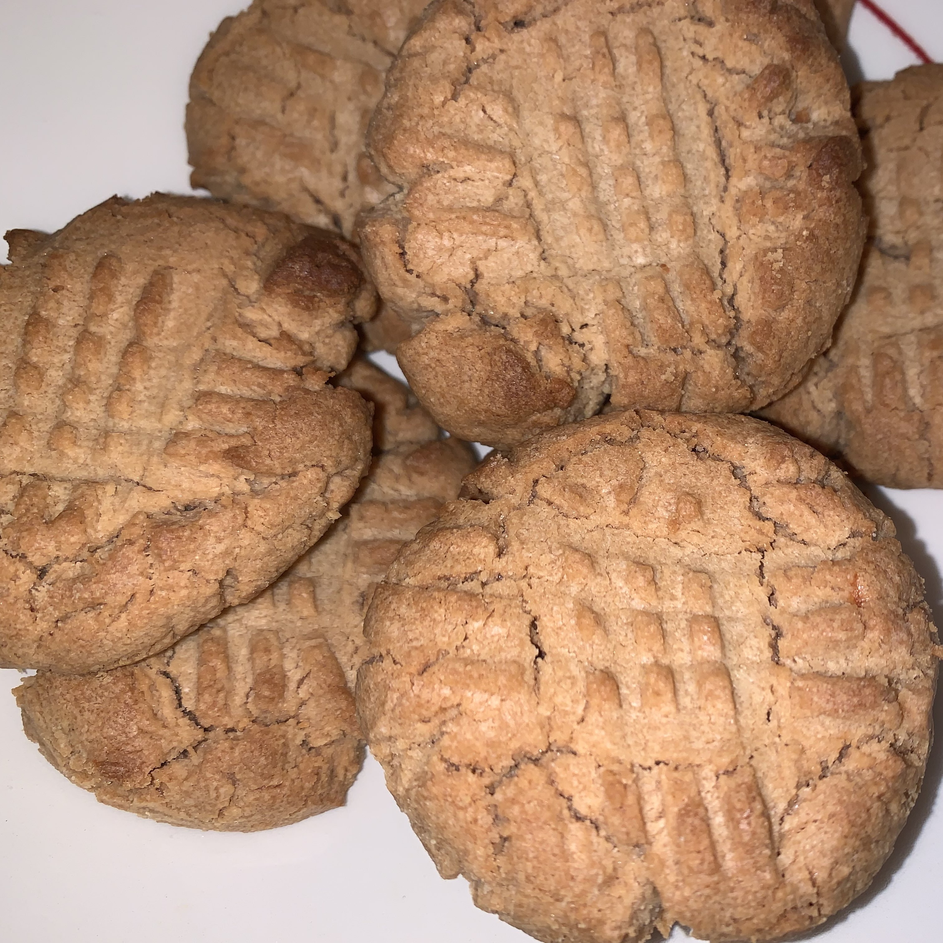 Ici des délicieux cookies cacahuete